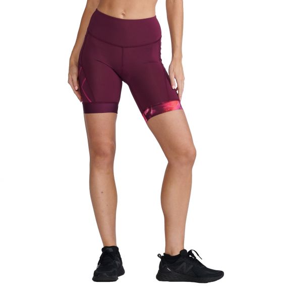 2XU Core 7 inch tri shorts roze dames WT6442b-MUL/FTV