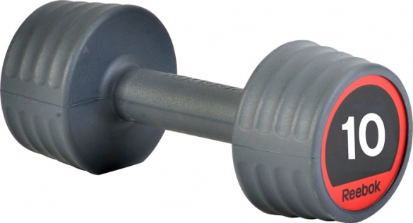 Reebok rubber dumbell 10.0 kg 7.207.150