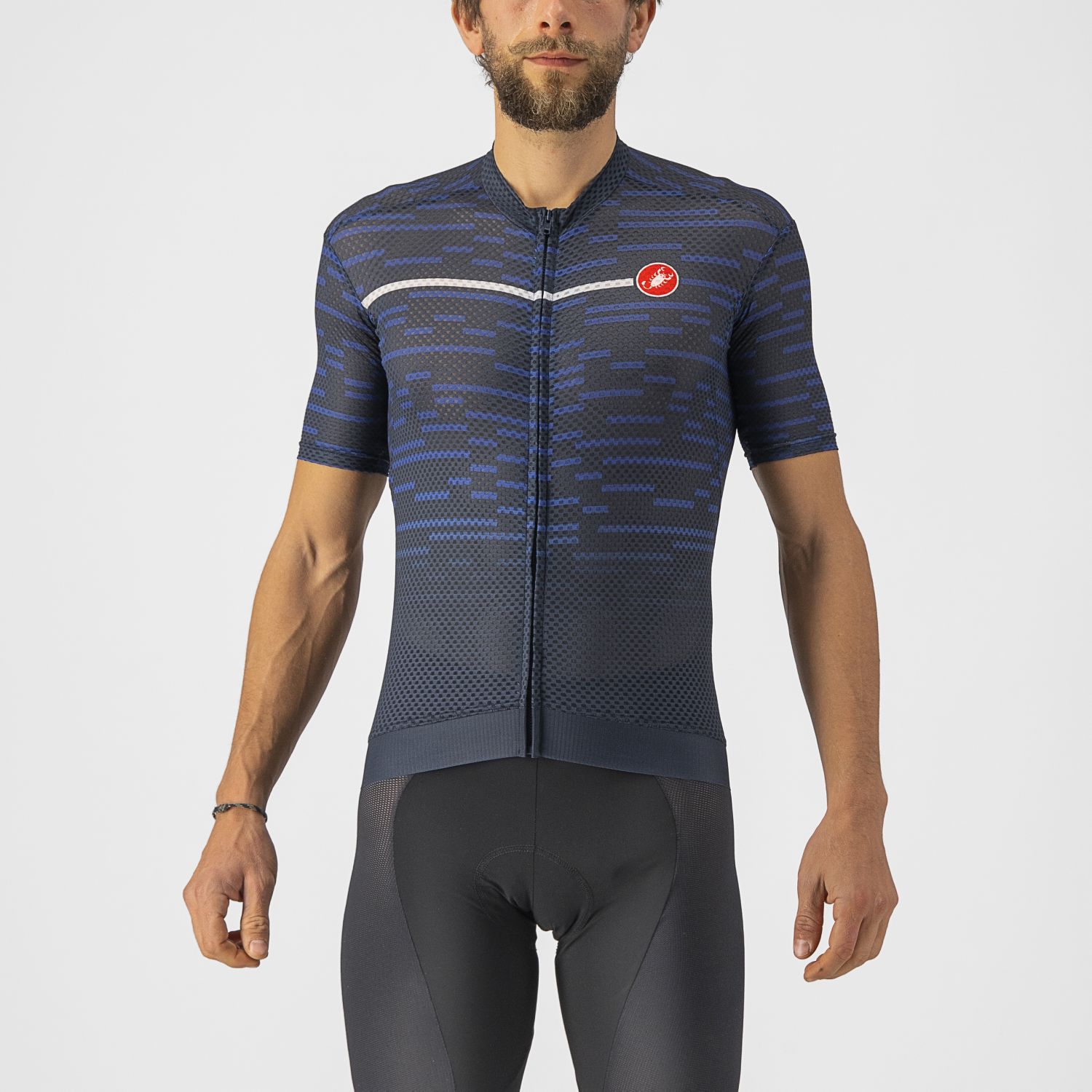 Castelli Insider spinning shirt korte mouw blauw heren kopen Bestel bij fitness24.be