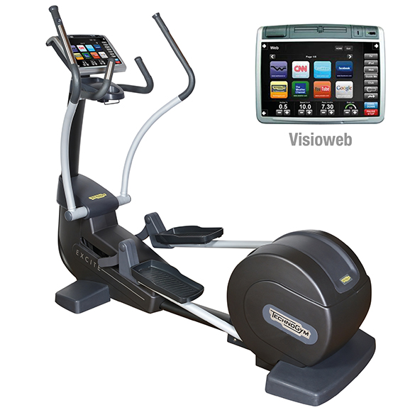 TechnoGym crosstrainer Synchro Excite+ 700 Visioweb zwart gebruikt BBTGSE700VLCDTVIZW