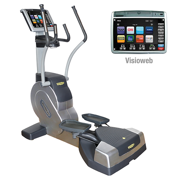 TechnoGym lateral trainer Crossover Excite+ 700 Visioweb zilver gebruikt BBTGCE700VLCDTVIZI