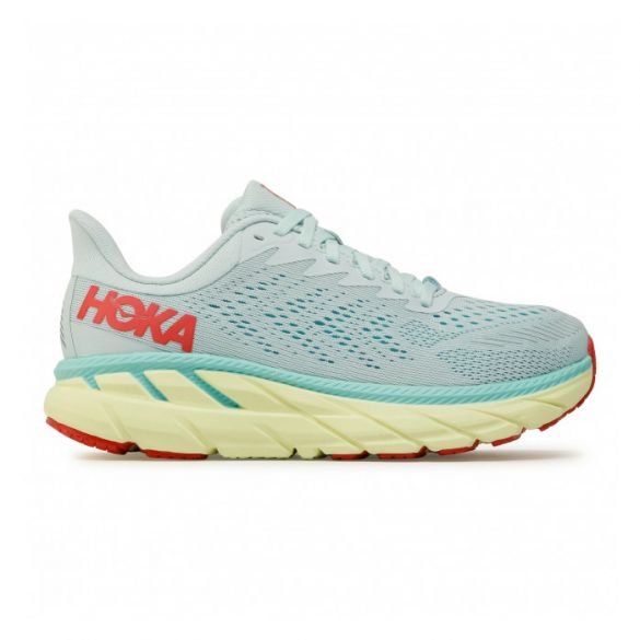 Hoka One One Clifton 7 hardloopschoenen blauw/geel dames 1110509-MMHC