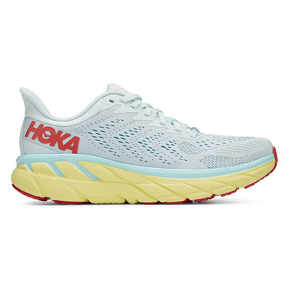 Hoka One One Clifton 7 Wide hardloopschoenen lichtblauw dames 1110535-MMHC