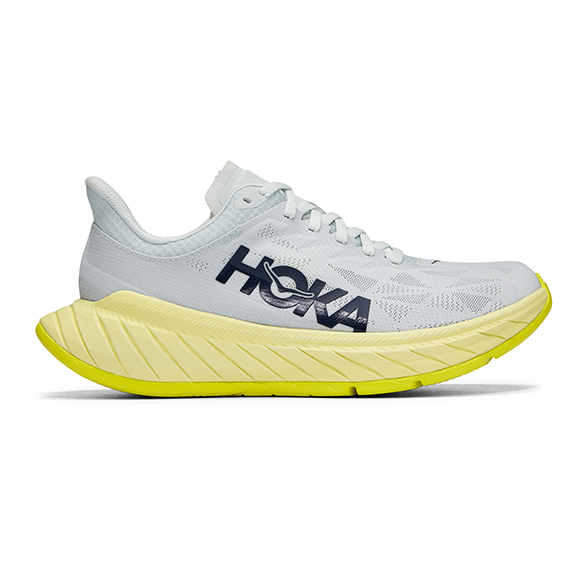 Hoka One One Carbon X 2 hardloopschoenen grijs/geel heren 1113526-BFLG