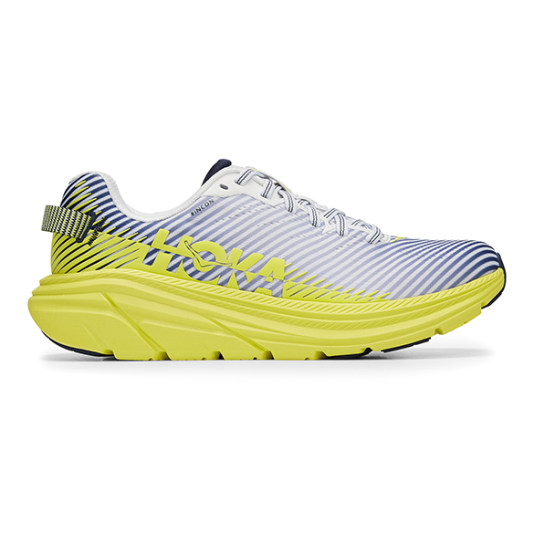 Hoka One One Rincon 2 hardloopschoenen grijs/geel heren 1110514-BDBCT