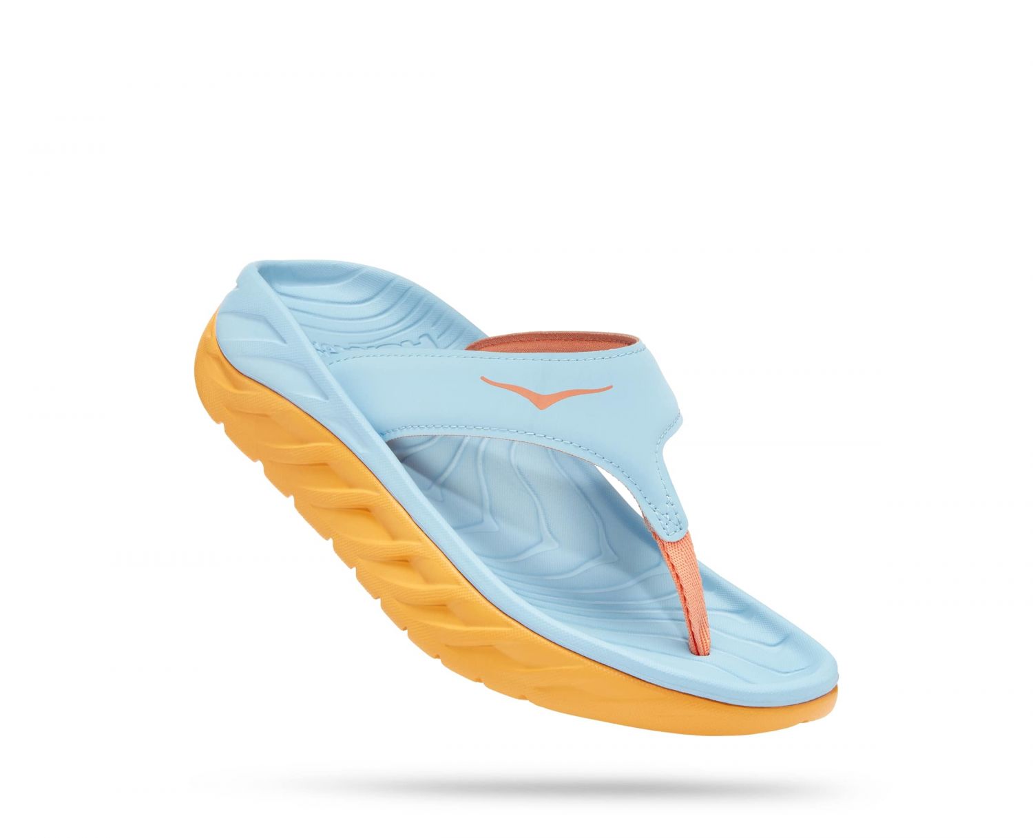 Hoka ORA Recovery Flip slippers blauw/oranje dames  1117910-SSAY