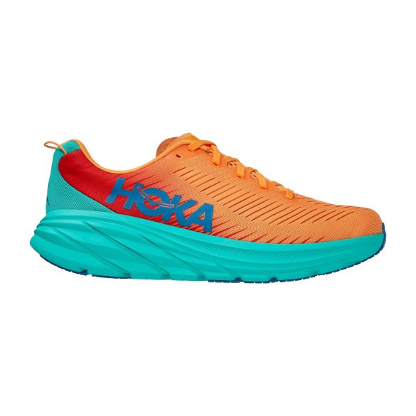 Hoka One One Rincon 3 hardloopschoenen blauw/oranje heren 1119395-BOFT