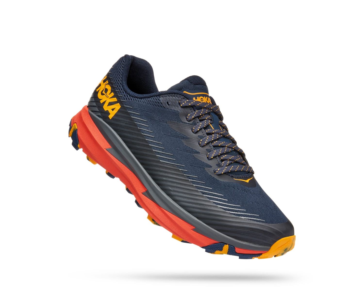 Hoka Torrent 2 hardloopschoenen blauw/oranje heren 1110496-OSFS