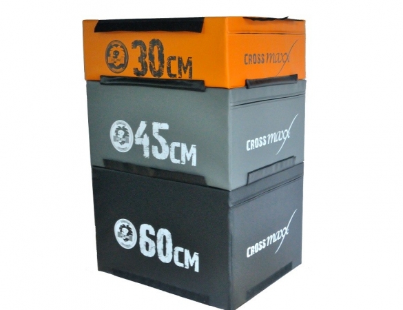 Lifemaxx Crossmaxx Soft Plyo Box Grijs 45 cm LMX 1297.45