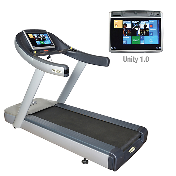 TechnoGym Loopband Excite+ Run Now 700 Unity zilver gebruikt BBTGERN700UZI
