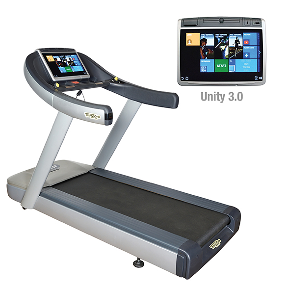 TechnoGym Loopband Excite+ Run Now 700 Unity 3.0 zilver gebruikt BBTGERN700U3ZI