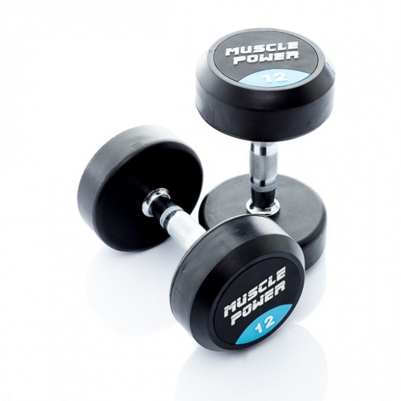 Muscle Power Ronde Dumbbellset 12 KG MP914 MP914-12KGSET