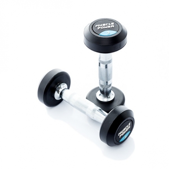 Muscle Power Ronde Dumbbellset 2 KG MP914 MP914-2KGSET