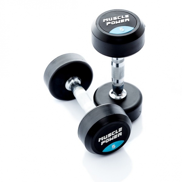 Muscle Power Ronde Dumbbellset 5 KG MP914 MP914-5KGSET