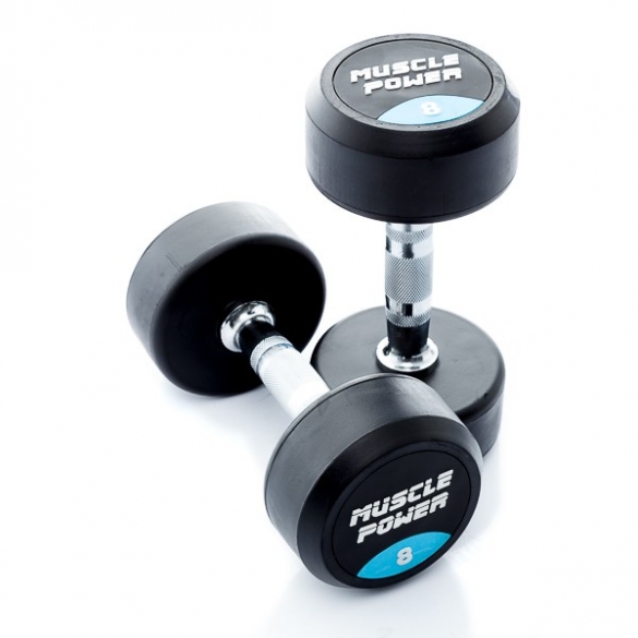 Muscle Power Ronde Dumbbellset 8 KG MP914 MP914-8KGSET