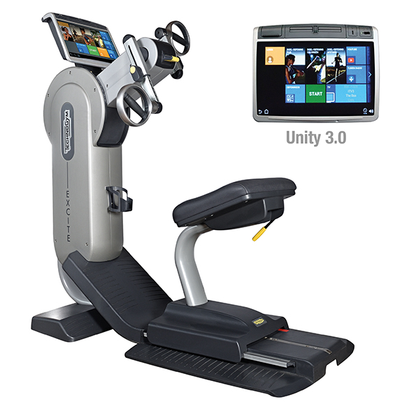 TechnoGym Armfiets Excite+ Top 700 Unity 3.0 zilver gebruikt BBTGET700U3ZI