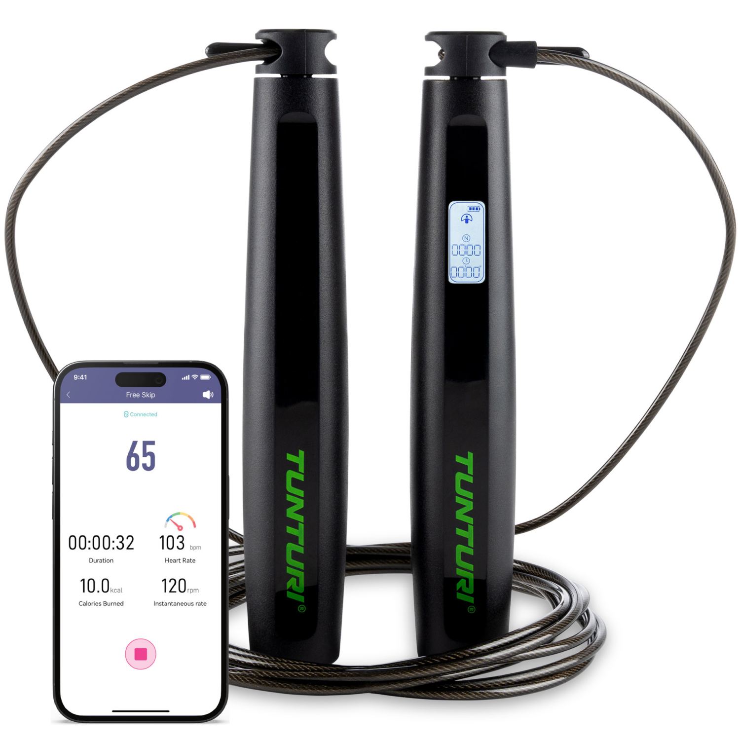 Tunturi Slim Springtouw met display 14TUSFU320