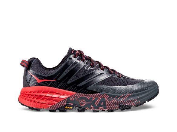 Hoka One One Speedgoat 3 trail hardloopschoenen zwart/roze dames 1099734-DSPRD