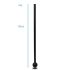 Muscle Power Macebell zwart 4 kg  MP1041-4KG