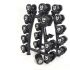 Muscle Power Dumbbellrek verticaal voor 10 sets dumbells  FFMP90SR3