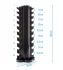 Muscle Power Zwarte Dumbbell Toren met Hexa Dumbbellset 1-10 kg  MP936/MPHEX300-1tm10kg