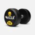 NUCCLR rubber dumbbell set 22.5-30 KG  NUC1027-SET-22.5-30